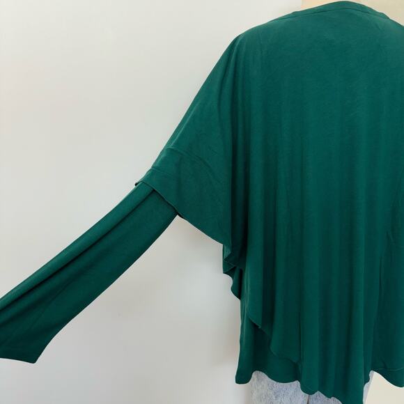 Soft Surroundings Madeline Tunic Top in Jewel Green Long Sleeve L - Picture 7 of 9